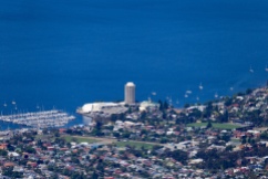 Hobart vanaf Mount Wellington