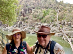 Margareth en Frans in de Cataract Gorge