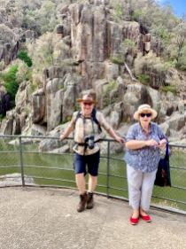 Barbara en Frans in Cataract Gorge
