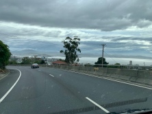 Uitzicht over het water bij Hobart