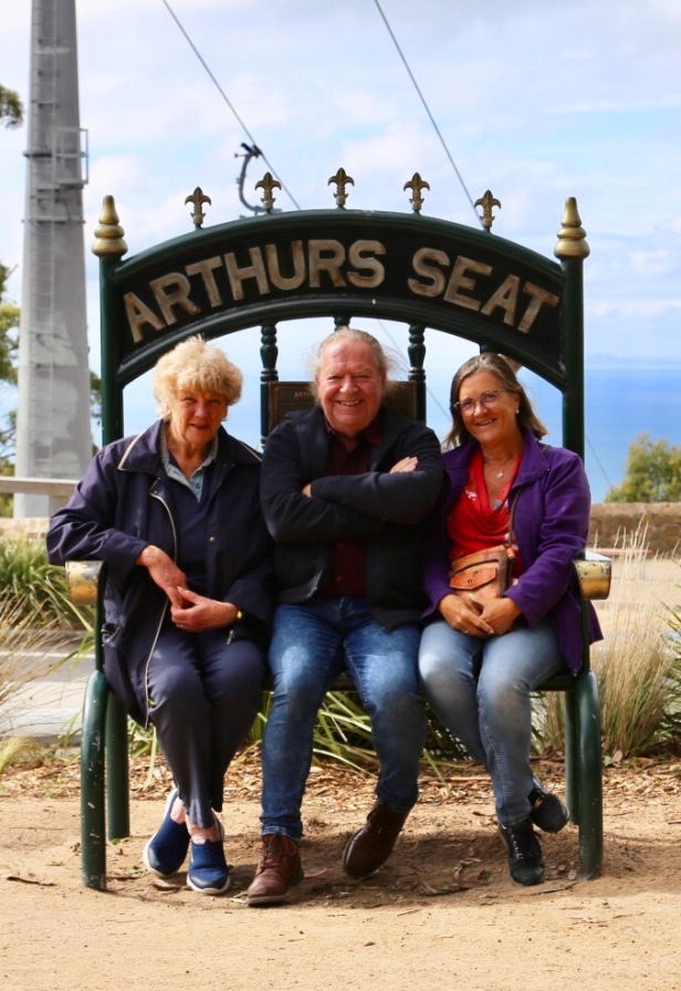 Anne, Frans en Margareth op Arthurs Seat