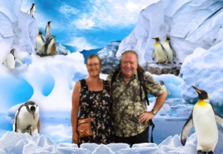 Frans en Margareth in het Melbourne Aquarium